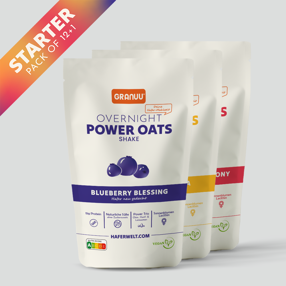 Granuu Overnight Power Oats Bestseller Kit (12 packs + 1 Free Pack) – Fuel Your Day with Flavor